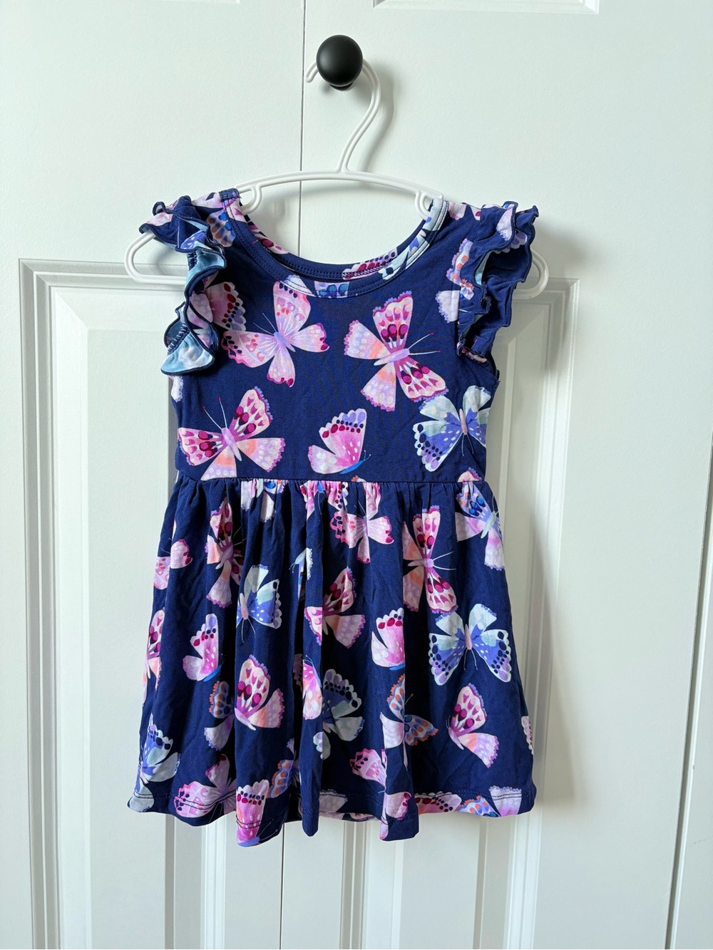 Little Sleepies Butterfly Ruffle-Sleeve Dress